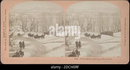 Prince Henry Ankunft in West Point., Kilburn, B. W. (Benjamin West) (1827-1909), United States Military Academy, 1902, New York (Bundesstaat), United States, West Point (N.Y Stockfoto