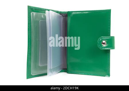 Nahaufnahme-Miniaturzubehör zur Aufbewahrung von Geschäfts- und Kreditkarten Stockfoto