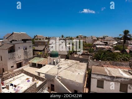 Blick auf die Altstadt, Lamu County, Lamu, Kenia Stockfoto