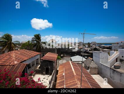 Blick auf die Altstadt, Lamu County, Lamu, Kenia Stockfoto