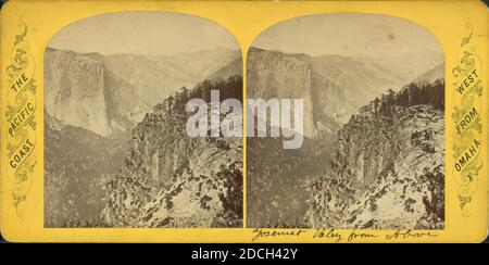 Yosemite Valley, von Inspiration Point, Yosemite Valley (Kalifornien), Yosemite National Park (Kalifornien), Kalifornien Stockfoto