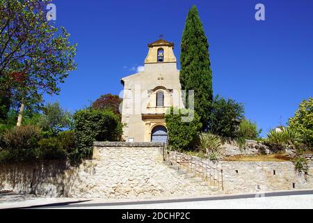 St. Joseph Kirche im Dorf Le Tholonet in der Nähe von Aix-en-Provence, Frankreich Stockfoto