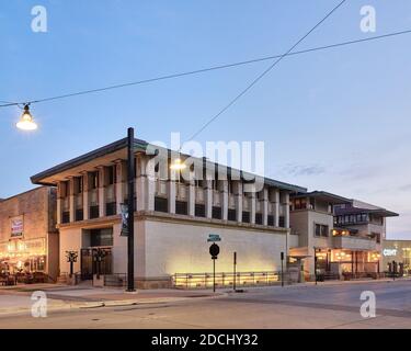 Park Inn Hotel entworfen von Frank Lloyd Wright Stockfoto