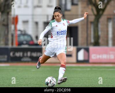 Knokke, Belgien. November 2020. OHL Amber Tysiak während eines weiblichen Fußballspiels zwischen Club Brugge Dames YLA und Oud Heverlee Leuven am 8. Spieltag der Saison 2020 - 2021 der belgischen Scooore Womens Super League, samstag, 21. November 2020 in Knokke, Belgien. FOTO SPORTPIX.BE - David CATRY David Catry - Sportpix.be - SPP Quelle: SPP Sport Press Foto. /Alamy Live Nachrichten Stockfoto