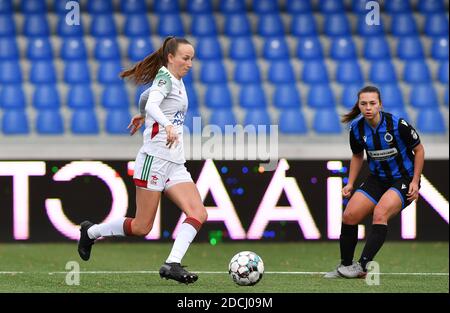 Knokke, Belgien. November 2020. OHL's Sari Kees während eines weiblichen Fußballspiels zwischen Club Brugge Dames YLA und Oud Heverlee Leuven am 8. Spieltag der Saison 2020 - 2021 der belgischen Scooore Womens Super League, samstag, 21. November 2020 in Knokke, Belgien. FOTO SPORTPIX.BE - David CATRY David Catry - Sportpix.be - SPP Quelle: SPP Sport Press Foto. /Alamy Live Nachrichten Stockfoto