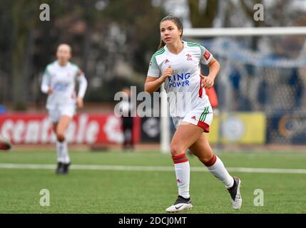 Knokke, Belgien. November 2020. OHL's Luna Vanzeir während eines weiblichen Fußballspiels zwischen Club Brugge Dames YLA und Oud Heverlee Leuven am 8. Spieltag der Saison 2020 - 2021 der belgischen Scooore Womens Super League, samstag, 21. November 2020 in Knokke, Belgien. FOTO SPORTPIX.BE - David CATRY David Catry - Sportpix.be - SPP Quelle: SPP Sport Press Foto. /Alamy Live Nachrichten Stockfoto