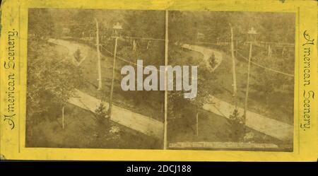 Östlich vom Park Hotel, Lake-Minnetonka, Minn., Standbild, Stereographen, 1850 - 1930 Stockfoto