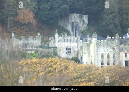 Gwrych Castle Einrichtung Zyklon für ich bin ein Promi-Prozess Kredit Ian Fairbrother/Alamy Stock Fotos Stockfoto