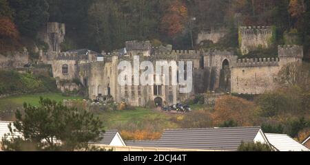 Gwrych Castle Einrichtung Zyklon für ich bin ein Promi-Prozess Kredit Ian Fairbrother/Alamy Stock Fotos Stockfoto