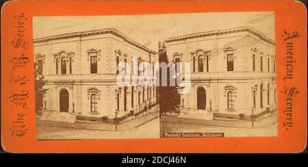 Peabody Institute. Baltimore. M.D., Standbild, Stereographen, 1850 - 1930 Stockfoto