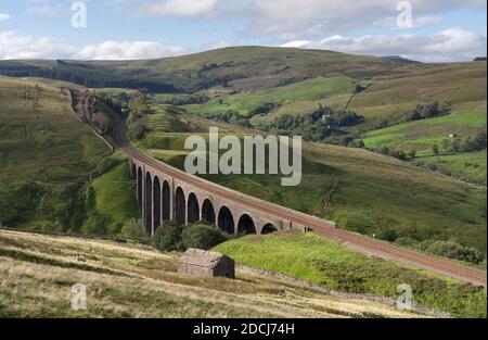 Arten Gill Viadukt auf der Linie zur Carlisle In den Yorkshire Dales Stockfoto