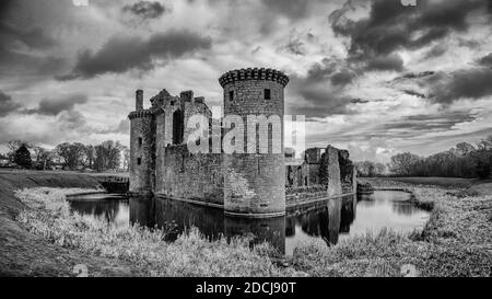 caerlaverock Castle, in der Nähe von Dumfries im Südwesten Schottlands Stockfoto