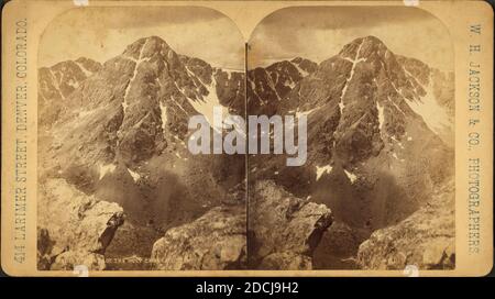 Mount of the Holy Cross., Standbild, Stereographen, 1850 - 1930, W. H. Jackson & Co Stockfoto