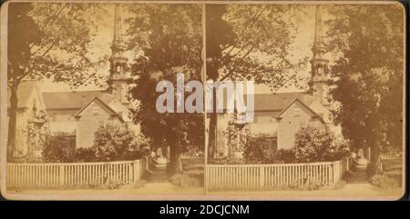 High Street Church., Standbild, Stereographen, 1850 - 1930 Stockfoto