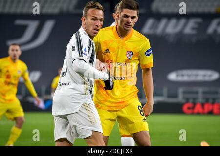 Turin, Italien. November 2020. Turin. Serie A Tim 2020/2021 Liga Spiel. Juventus Gegen Cagliari. Allianz Stadion Im Bild: Arthur Kredit: Unabhängige Fotoagentur/Alamy Live News Stockfoto