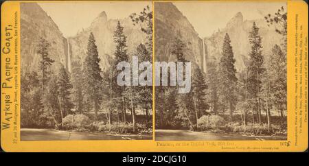 Pohono, oder die Braut Schleier, 900 Fuß., Standbild, Stereographen, 1861 - 1873, Watkins, Carleton E. (1829-1916 Stockfoto