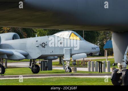 Militärjets im Museum of Aviation Warner Robins Air Force Base Macon Georgia Stockfoto