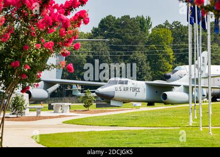 Militärjets im Museum of Aviation Warner Robins Air Force Base Macon Georgia Stockfoto