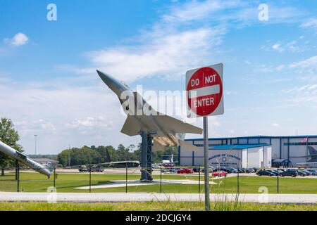 Militärjets im Museum of Aviation Warner Robins Air Force Base Macon Georgia Stockfoto