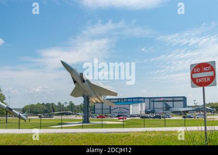 Militärjets im Museum of Aviation Warner Robins Air Force Base Macon Georgia Stockfoto