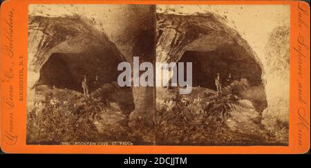 Brunnenhöhle, St. Paul., Standbild, Stereographen, 1850 - 1930 Stockfoto