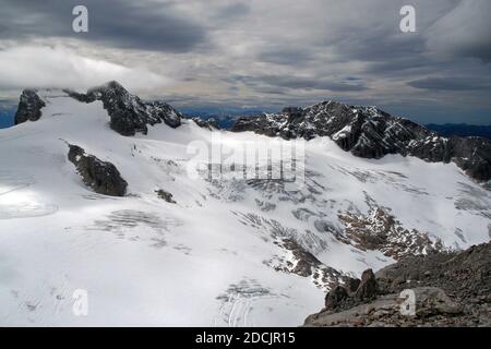 Hoher Dachstein (2995 m), der zweithöchste Berg in den Nordkalkalpen, Österreich Stockfoto