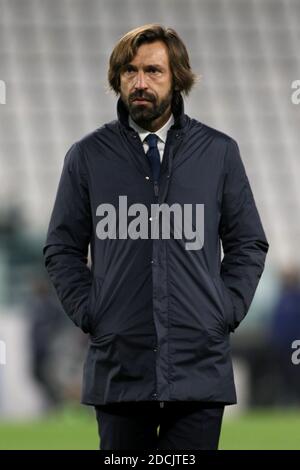 Allianz Stadion, Turin, Italien. November 2020. Andrea Pirlo (Trainer Juventus FC) während Juventus FC vs Cagliari Calcio, Italienische Fußball Serie A Spiel - Foto Claudio Benedetto/LM Kredit: Ettore Griffoni/Alamy Live News Stockfoto