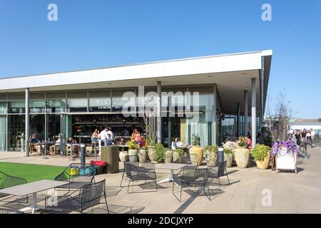 Dachterrassenrestaurant, Westgate Shopping Centre, Oxford, Oxfordshire, England, Großbritannien Stockfoto