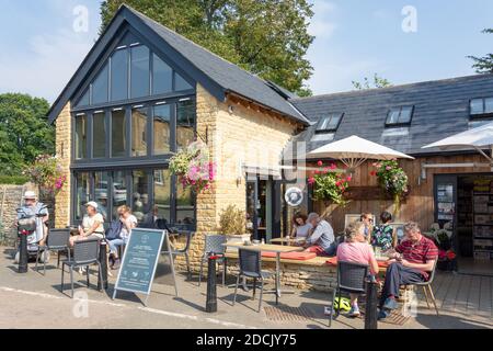 Blockley Cafe, Bell Lane, Blockley, Gloucestershire, England, Großbritannien Stockfoto