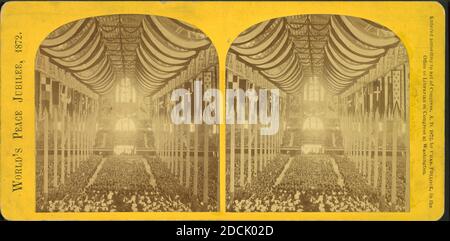 Weltfriedensjubiläum, 1872., Standbild, Stereographen, 1872, Pollock, Charles (1832-1910 Stockfoto