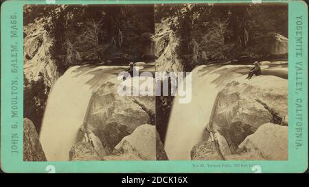 Vernal Falls, 350 Fuß hoch., Standbild, Stereographen, 1850 - 1930 Stockfoto