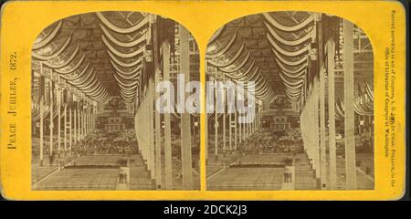 Weltfriedensjubiläum, 1872., Standbild, Stereographen, 1872, Pollock, Charles (1832-1910 Stockfoto