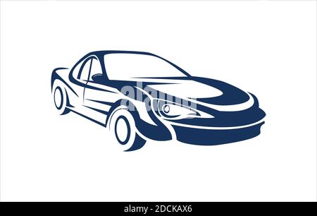 Auto Silhouette Design Illustration Vektor eps Format , geeignet für Ihr Design Bedürfnisse, Logo, Illustration, Animation, etc. Stock Vektor