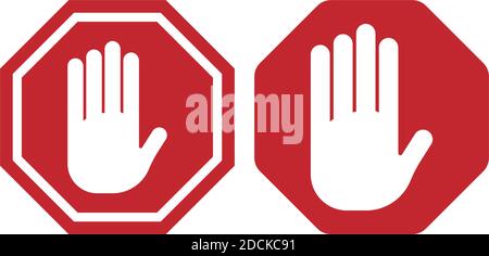 Design-Vorlage für Symbole für Verkehrszeichen Stock Vektor