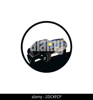 Offroad-Fahrzeug-Design-Illustration Vektor eps-Format, geeignet für Ihre Design-Bedürfnisse, Logo, Illustration, Animation, etc. Stock Vektor