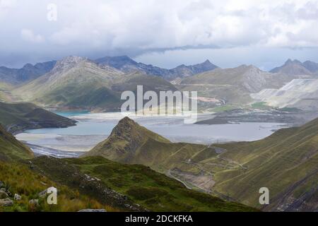 Antamina, Tagebaumine für Kupfer, Zink, Molybdän, Ruta 111, in der Nähe von Huaraz, Regio Ancash, Peru Stockfoto