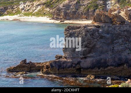 Die Klippen des Cape Northumberland in Port MacDonnell South Australien am 10. November 2020 Stockfoto