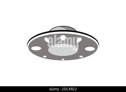 UFO-Design-Vektor eps-Format, geeignet für Ihre Design-Bedürfnisse, Logo, Illustration, Animation, T-Shirt-Design etc. Stock Vektor
