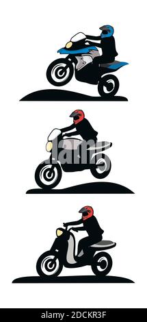 Motorrad Touren Motorrad Design Illustration Vektor eps Format , geeignet für Ihre Design-Bedürfnisse, Logo, Illustration, Animation, etc. Stock Vektor