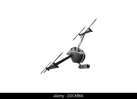 Drohne mit Kamera-Einheit Vektor eps-Format, geeignet für Ihre Design-Bedürfnisse, Logo, Illustration, Animation, T-Shirt-Design etc. Stock Vektor