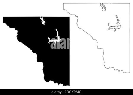 Cleveland County, Oklahoma State (U.S. County, United States of America, USA, U.S., US) Kartenvektordarstellung, Scribble Sketch Cleveland map Stock Vektor