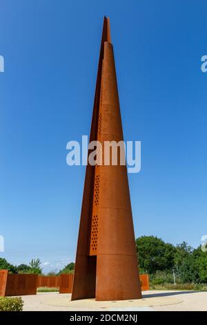 The Spire Memorial, International Bomber Command Center, Lincoln, Lincolnshire, Großbritannien. Stockfoto