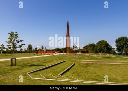 The Spire Memorial, International Bomber Command Center, Lincoln, Lincolnshire, Großbritannien. Stockfoto