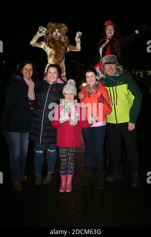 Ayr, Ayrshire, Schottland, UK Fireworks Night auf der Ayr Racecourse, Stockfoto