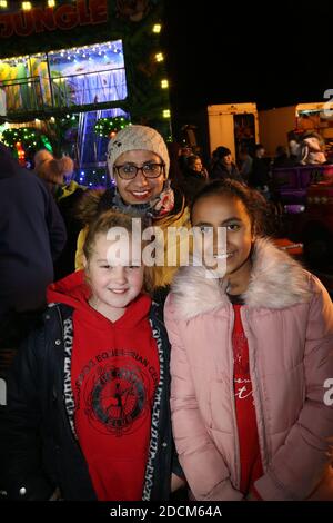 Ayr, Ayrshire, Schottland, UK Fireworks Night auf der Ayr Racecourse, Stockfoto