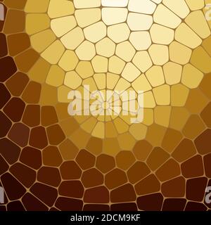 Hintergrund aus Goldstein. Abstrakter Mosaikhintergrund bestehend aus geometrischen Formen. Stockfoto