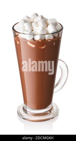 heiße Schokolade mit marshmallows Stockfoto