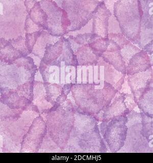 Handgezeichneter Aquarellvektor. Abstrakte handbemalte Aquarell lila Farbe. Abstraktes Hintergrunddesign. Vektorgrafik. Stock Vektor