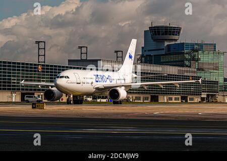 ESA-Flugzeuge Airbus 320 Zero G am Flughafen Frankfurt, Deutschland Stockfoto