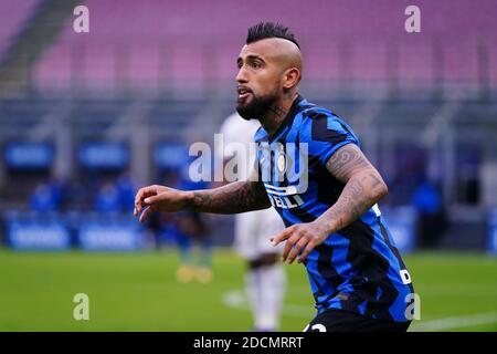 Mailand, Italien. 22. Nov, 2020. mailand, Italien, Paolo Meazza Stadion, 22. Nov 2020, Arturo Vidal (FC Inter) während des FC Internazionale gegen Turin FC - Italienischer Fußball Serie A Spiel - Credit: LM/Luca Rossini Credit: Luca Rossini/LPS/ZUMA Wire/Alamy Live News Stockfoto